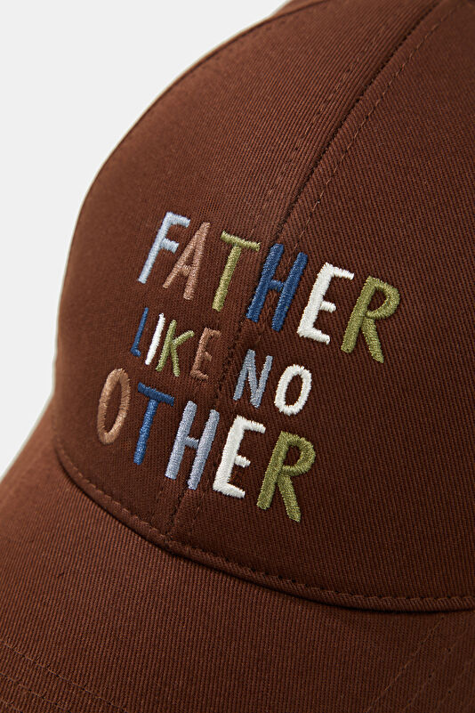 Brown Embroidered Hat 4