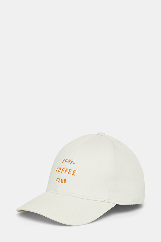 Ecru Embroidered Hat