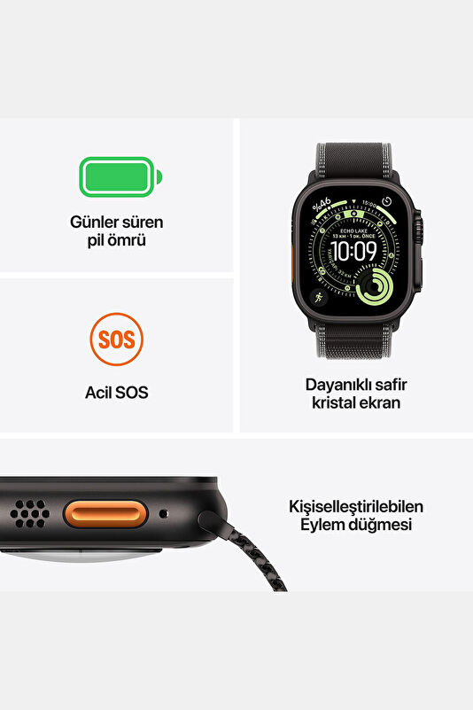 Watch Ultra 3 GPS + Cellular 49mm Black Titanium Case and Black Ocean Band MF0J4TU/A 3