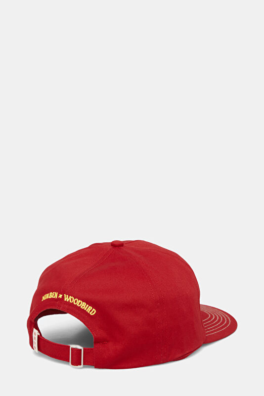 Red Embroidered Hat 2