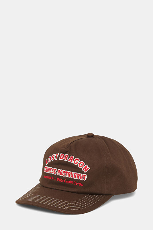 Brown Embroidered Hat