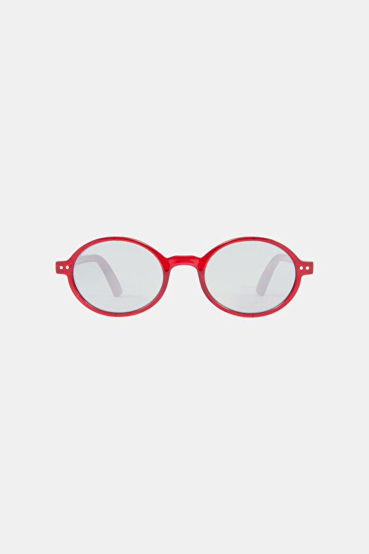 The Oval S-SG20-C009 Red Sunglasses