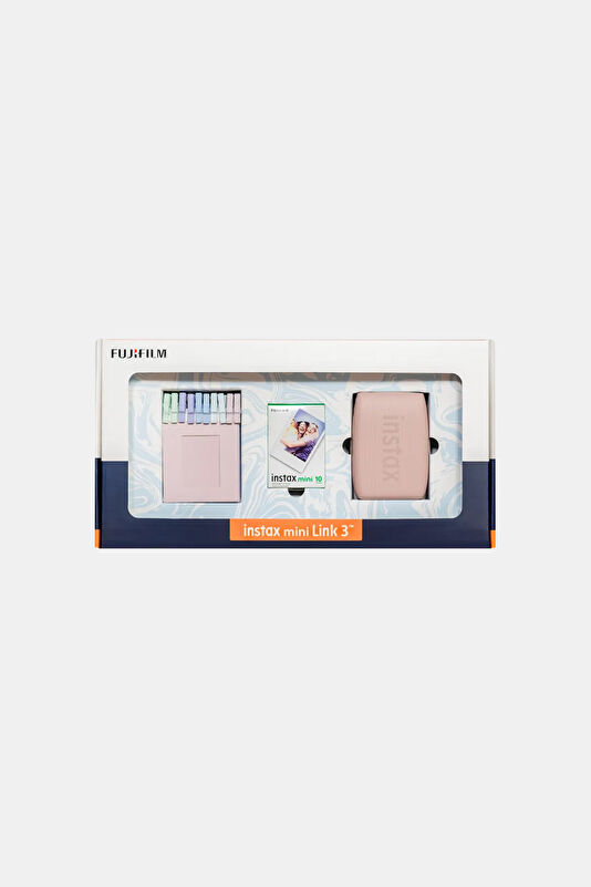 Instax Mini Link 3 R Pink Bundle Box