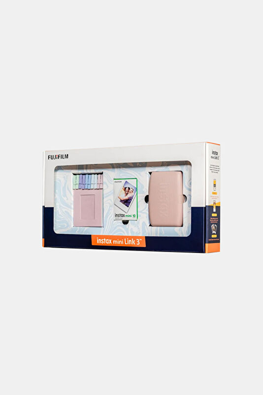 Instax Mini Link 3 R Pink Bundle Box 3