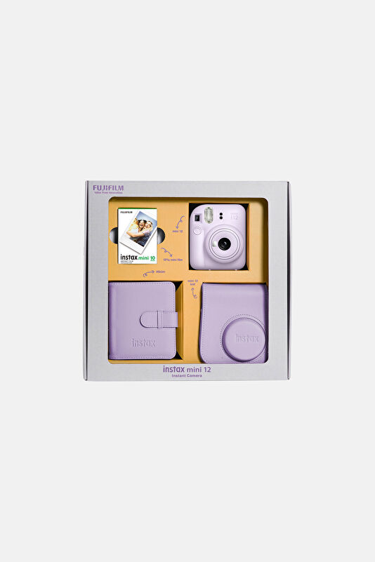 Instax Mini 12 Lila Bundle Box