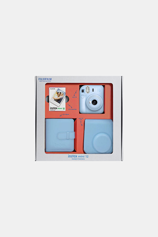 Instax Mini 12 Pastel Mavi Bundle Box