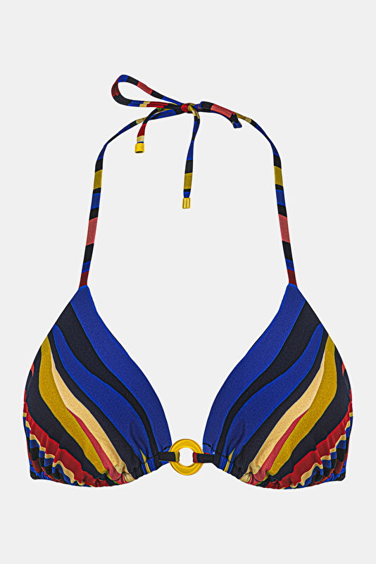 Kaela Çok Renkli Çizgili Desenli Kadın Bikini 3