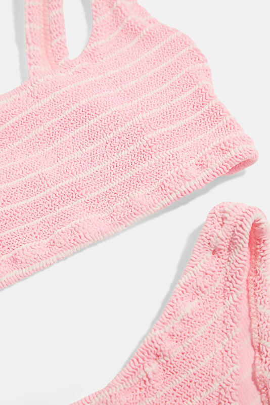 Pink Striped Women's Bikini 4
