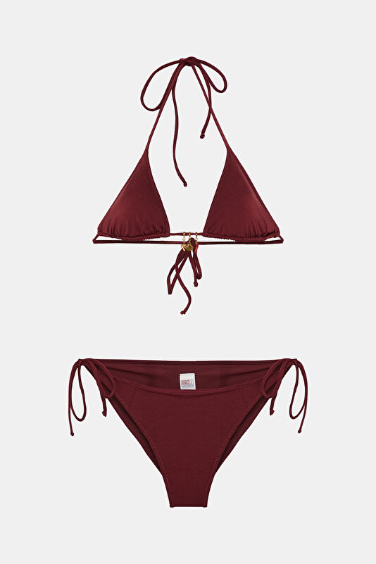 Plum Tie-Up Women's Bikini