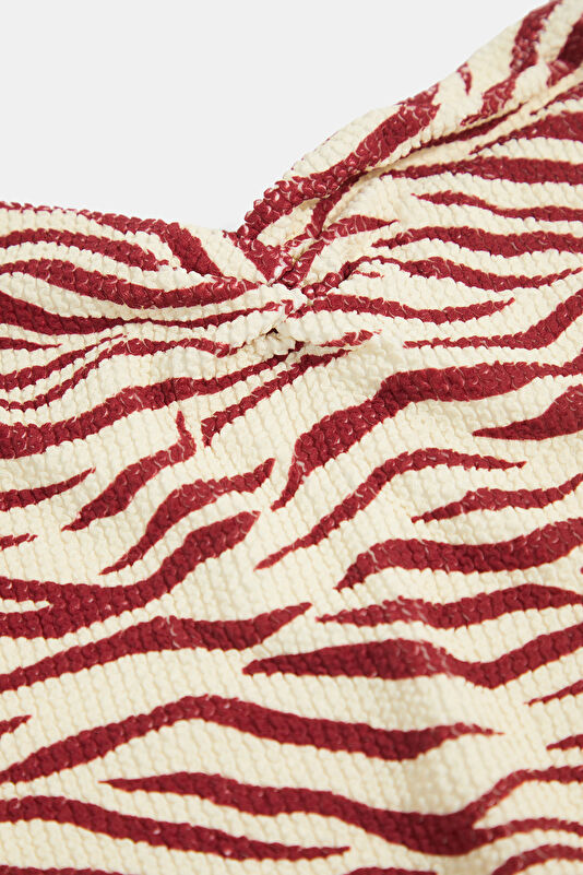 Brown Patterned Women's Swimsuit 3