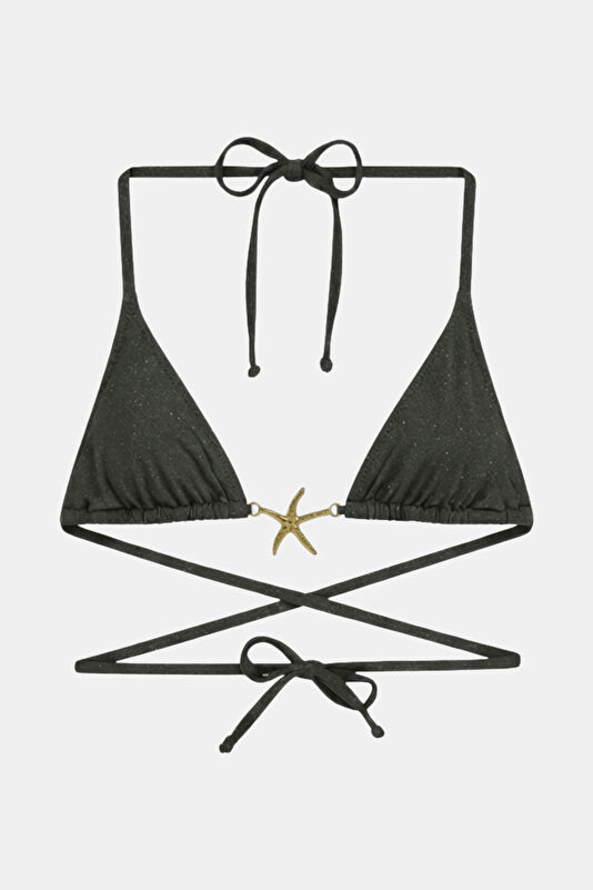 Antrasit Bağcıklı Kadın Bikini 2