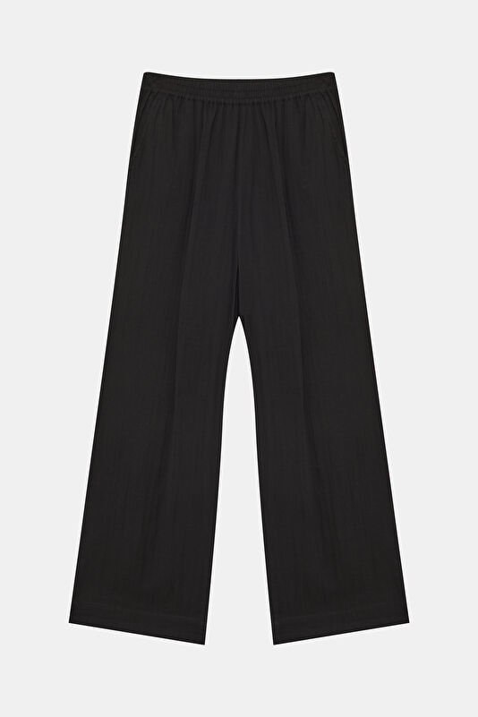 Black Wide Leg Women's Pants