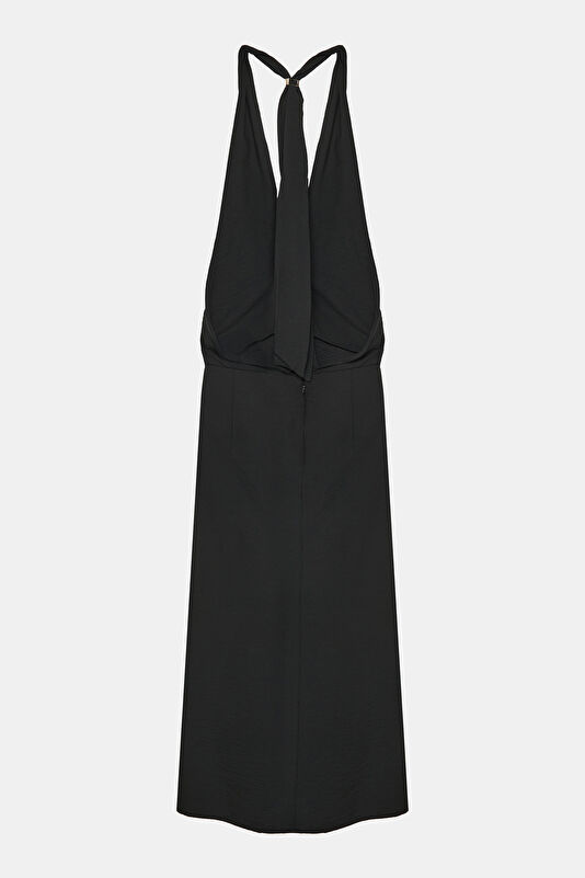 Black Midi Dress for Women 2