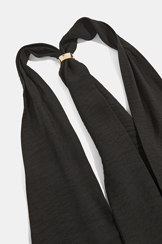 Black Midi Dress for Women 3