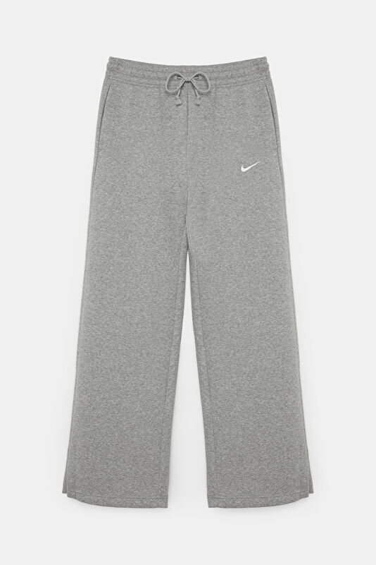 Gray Melange Wide Leg Women's Sport Pants