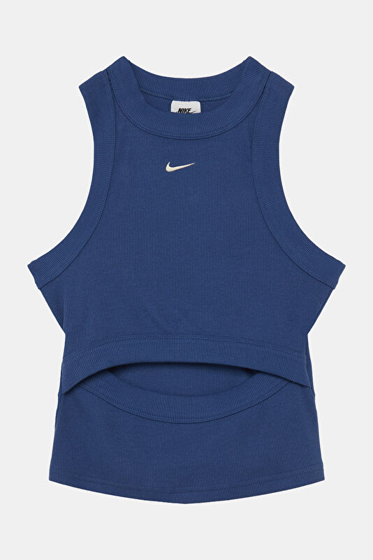 Blue Sleeveless Women's Blouse