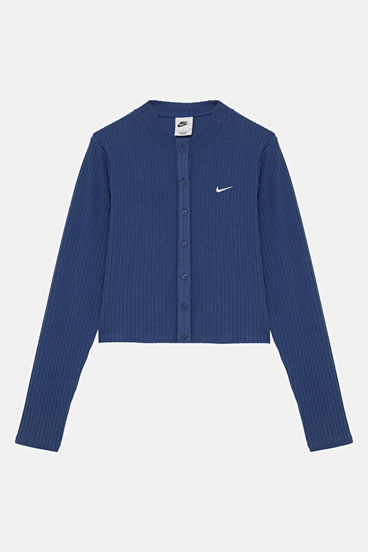 Blue Rayon Women's Cardigan