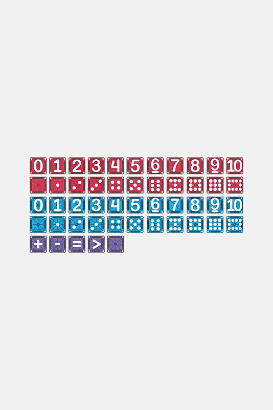 Learn Numbers Magnetic Blocks - 56 Pieces 2