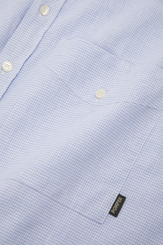 Relaxed Fit Men's Blue Striped T-Shirt 4