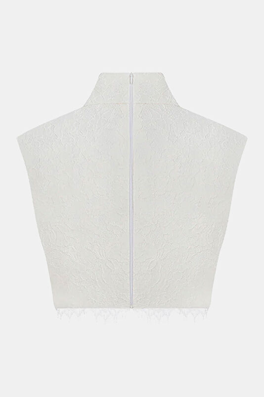 Ciel White Sleeveless Women's Blouse 4