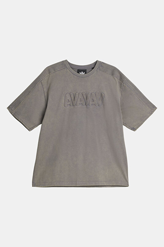 Gri Bisiklet Yaka Kadın T-Shirt