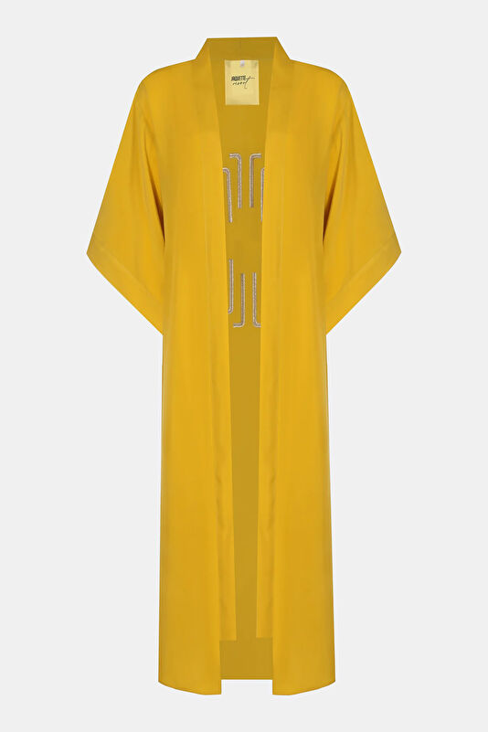 Mustard Cupro Women's Kaftan