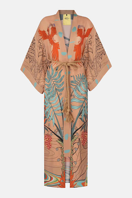 Multicolored Cupro Women's Kaftan 3