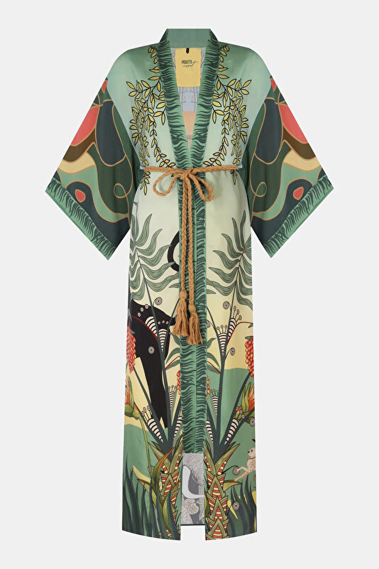 Multicolored Cupro Women's Kaftan 3