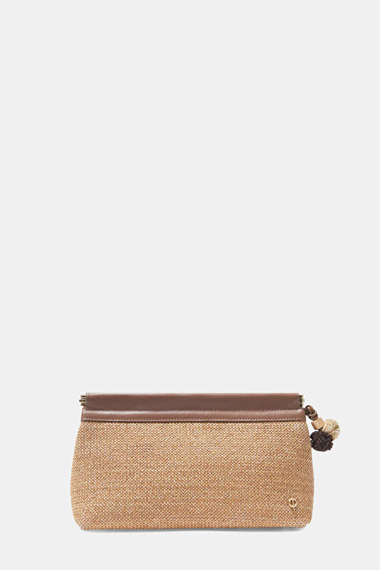 Moira Straw Tan Coffee Bag