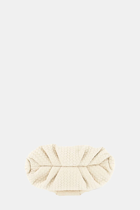 Leda Ecru Leather Bag 3