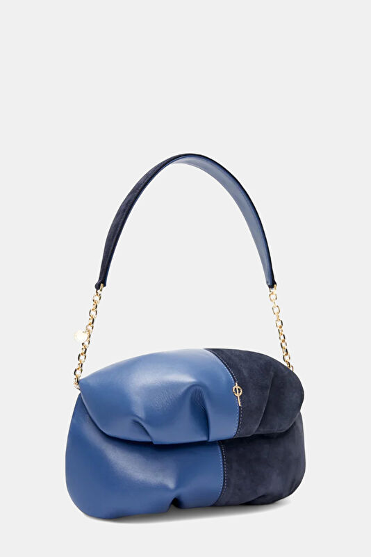 Navy Leather Bag 2