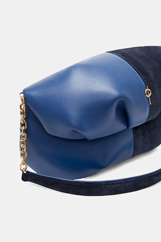 Navy Leather Bag 3