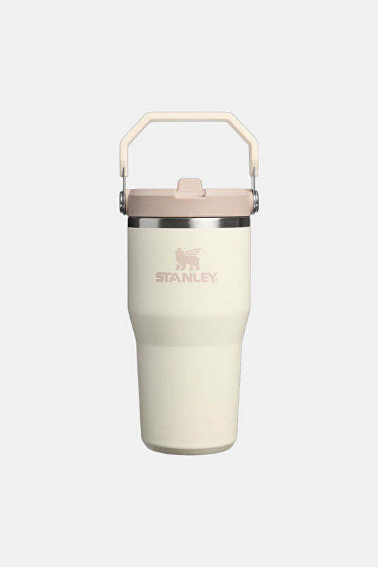 The IceFlow Flip Straw 2.0 Tumbler 0.59L / 20oz Cream Thermos