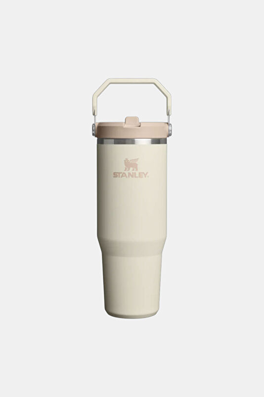 The IceFlow Flip Straw 2.0 Tumbler 0.89L / 30oz Cream Thermos