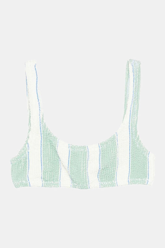 Green Patterned Kids Bikini 3