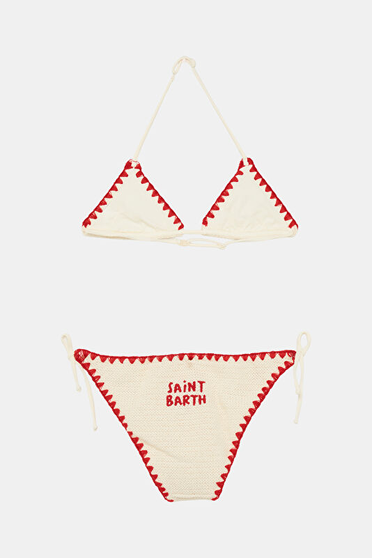Kırmızı Desenli Çocuk Bikini 2