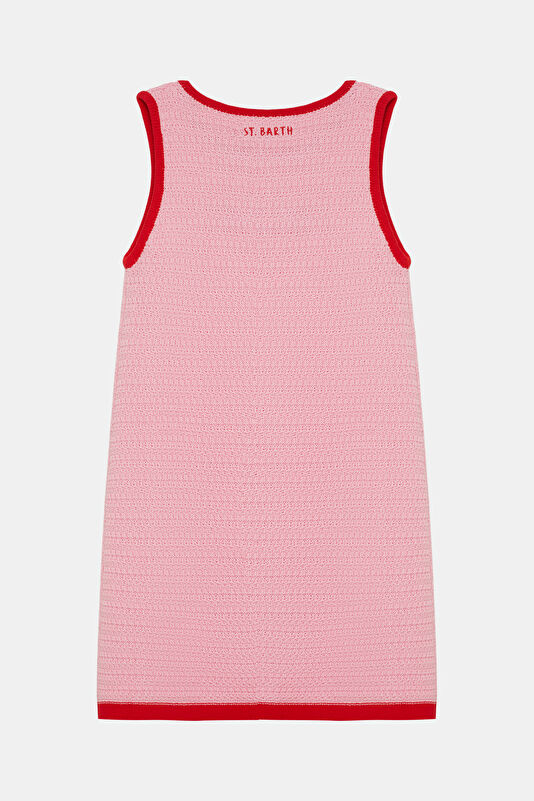 Red Patterned Mini Children's Dress 2