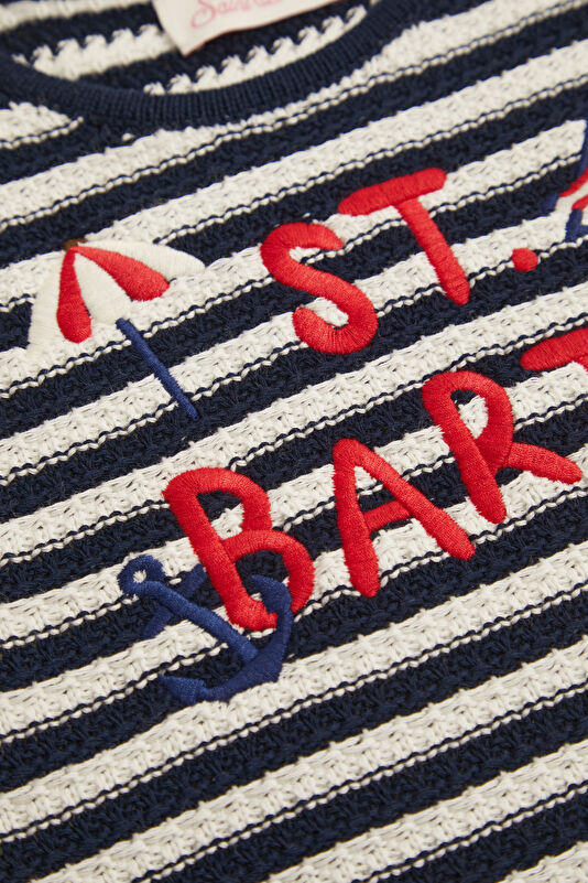 Navy Patterned Mini Children's Dress 4