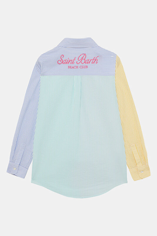 Blue Patterned Kids Shirt 2