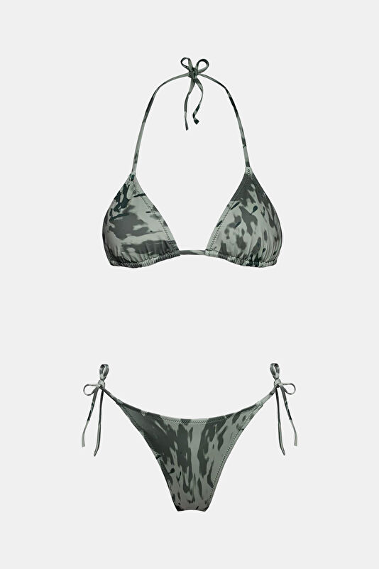 Çok Renkli Desenli Kadın Bikini