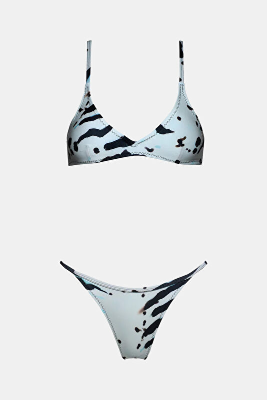 Siyah Desenli Kadın Bikini