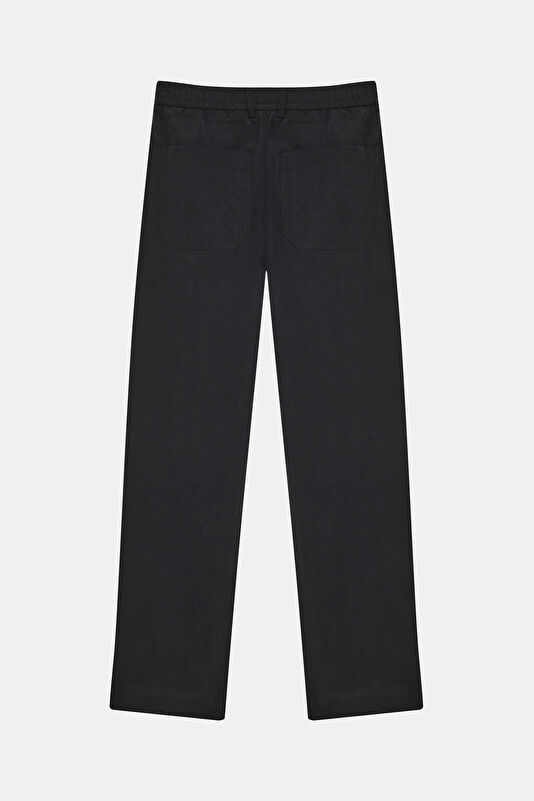 Siyah Straight Erkek Pantolon 2