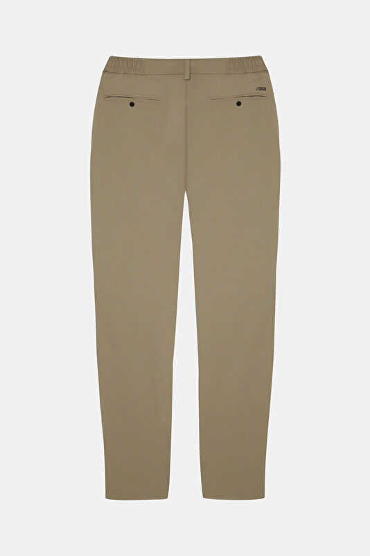 Beige Straight Men's Pants 2