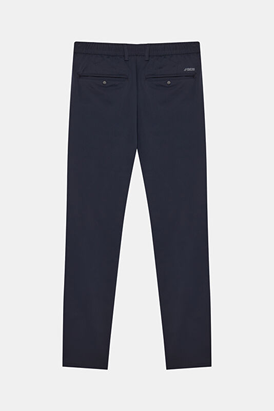 Navy Straight Pants 2