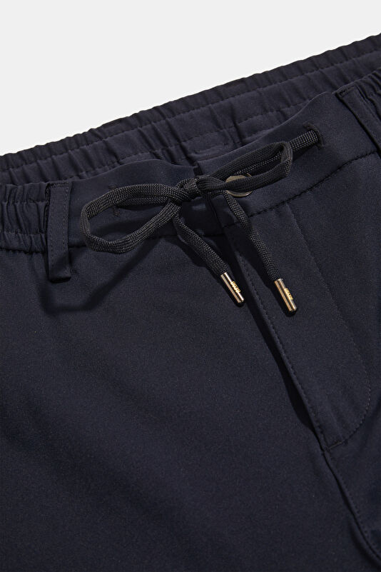 Navy Straight Pants 3