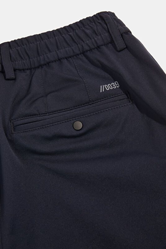 Navy Straight Pants 4