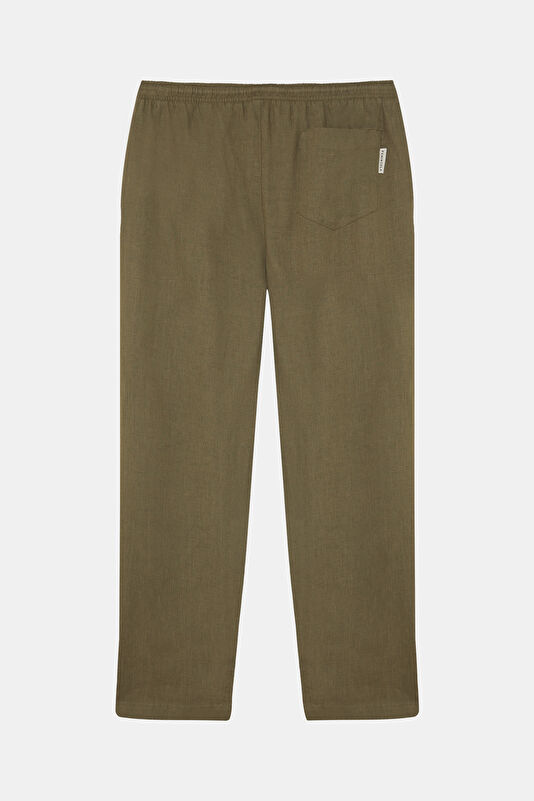 Relax Kalıp Kahve Wide Leg Liyosel Erkek Pantolon 2