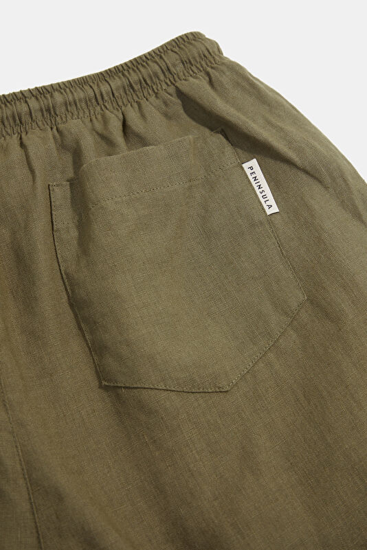Relax Kalıp Kahve Wide Leg Liyosel Erkek Pantolon 4