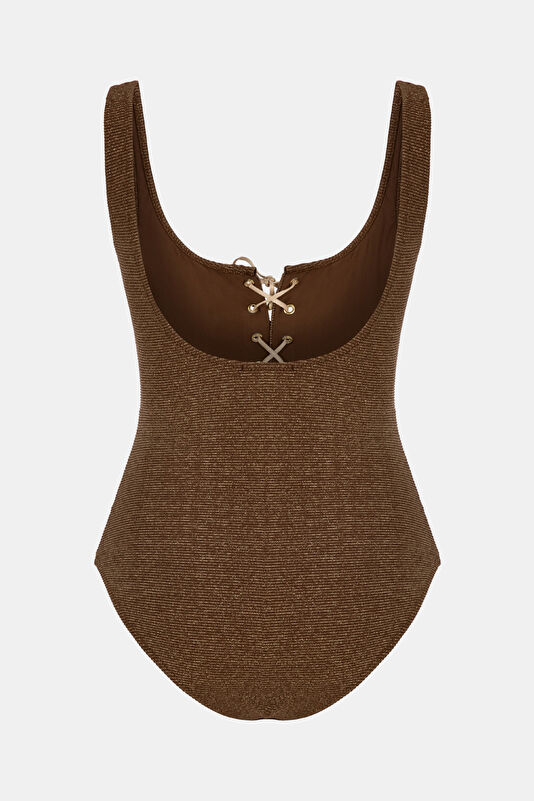 Brown Women's Swimsuit 2