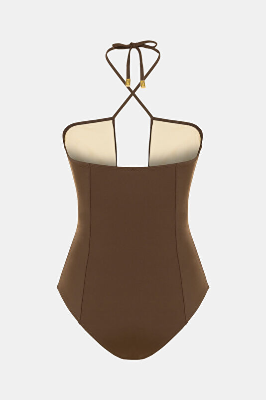 Brown Women's Swimsuit 2